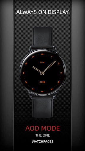 Simple Orange For Wear OS Screen 3