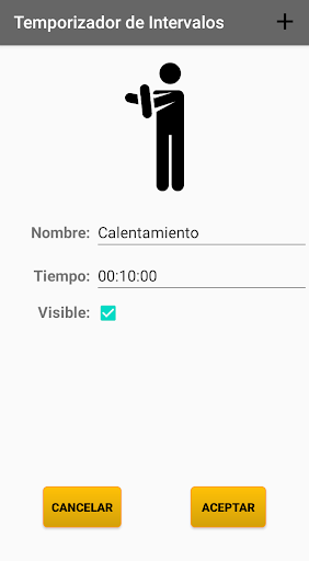 Interval timer Screen 3