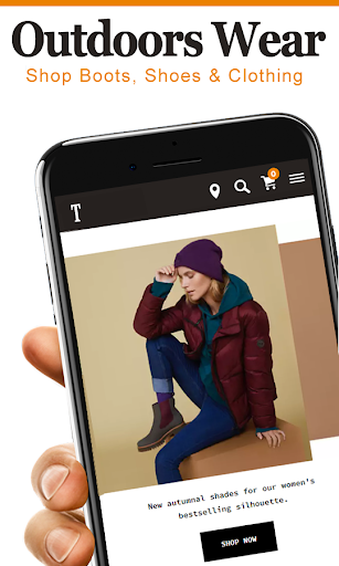 Android application Timberland Footwear screenshort