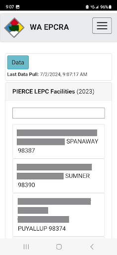 EPCRA Viewer Washington State Screen 3