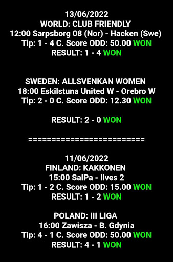 COMBO CORRECT SCORE TIPS