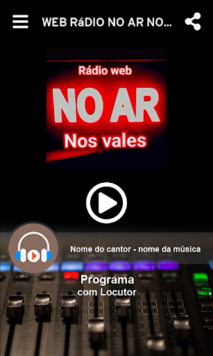 Web Rádio No Ar Nos Vales