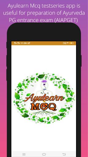 Android application AIAPGET MCQ test series screenshort