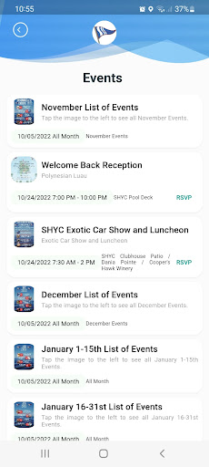 Android application Sunset Harbour Yacht Club screenshort