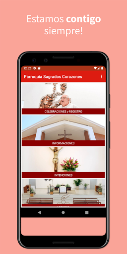 Android application Parroquia Sagrados Corazones screenshort