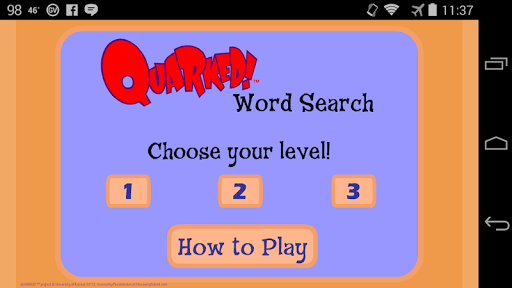 Android application Quarked! Word Search screenshort
