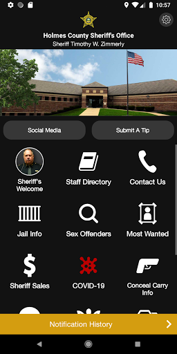 Android application Holmes County Sheriff, Ohio screenshort