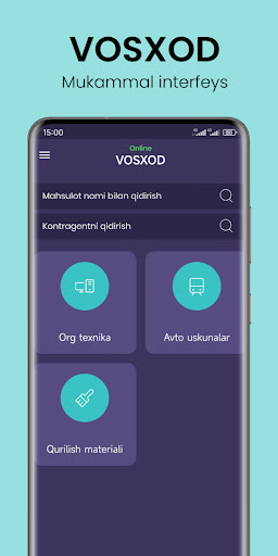 Android application Vosxod Mobile screenshort