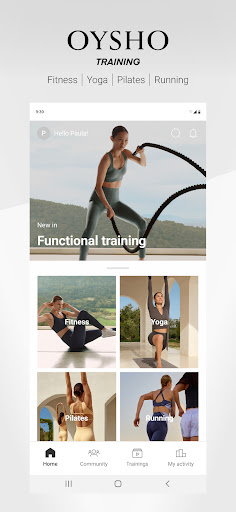 Screenshot of OYSHO TRAINING: Workouts