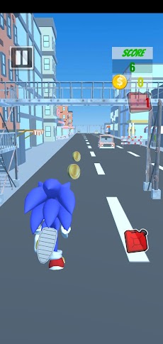 Blue Fast Runner City Hedgehog Sonikのおすすめ画像2
