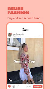 Tise | Reuse fashion screenshots 1