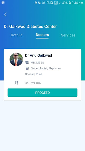 Dr Gaikwad Diabetes Center Screen 2