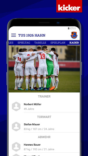 Android application TuS Hahn screenshort