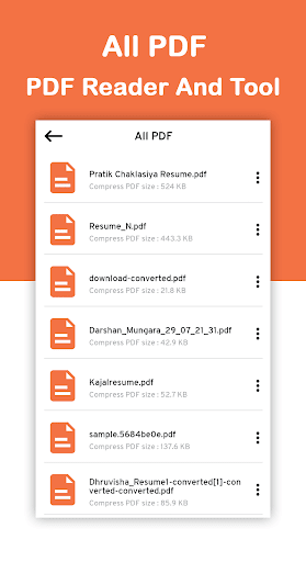Android application Compress PDF File Compressor screenshort