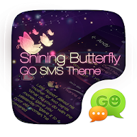 GO SMS SHINING BUTTERFLY THEME