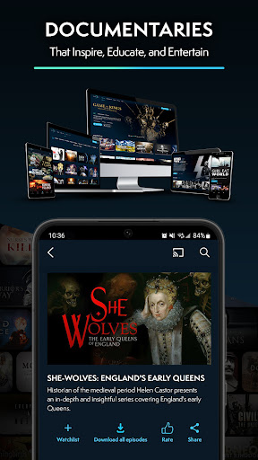 Screenshot of MagellanTV Documentaries