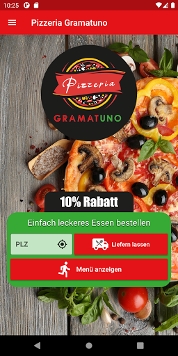 Android application Pizzeria Gramatuno screenshort