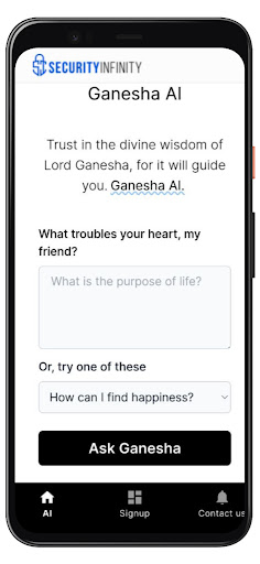 Android application Ganesha AI Ganesh Ganapati screenshort