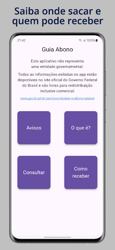 Guia Abono Salarial PIS PASEP screenshot 2