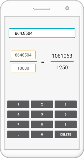 Decimal Convert Decimal to Fraction