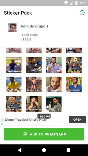 Sticker Administrador do Grupo Screen 3