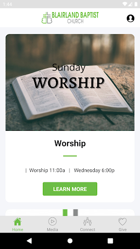 Android application Blairland Baptist Church TN screenshort