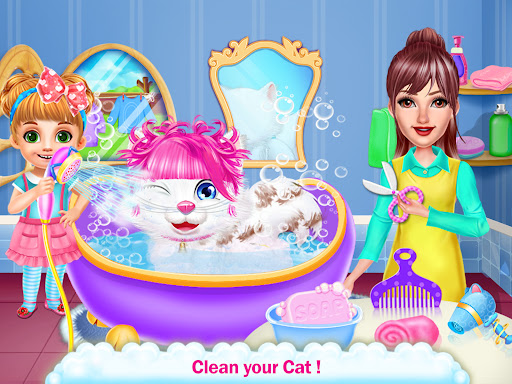 Mommy & baby washing clothes Screen 3