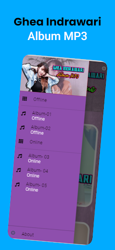 Android application Ghea Indrawari Album MP3 screenshort