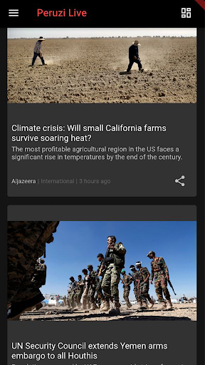 Android application Peruzi Live screenshort