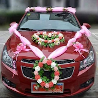 Украшение свадебного автомобиля