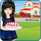 Strawberry Cake Making icon