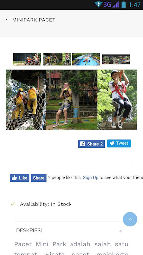 Info Wisata Outbound Screen 3