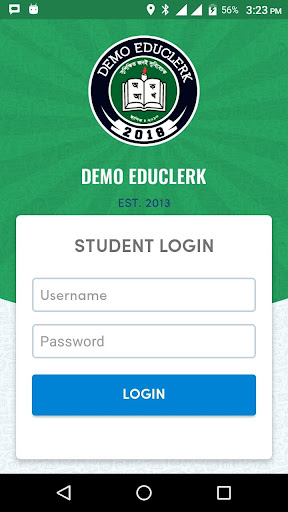 Android application Demo Educlerk screenshort