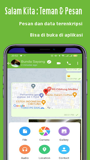 Android application Salam Kita : Teman & Pesan screenshort