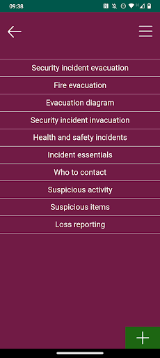 Emergency & Incident Info Screen 3