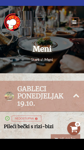 Android application Bar&Restaurant Piccolo screenshort