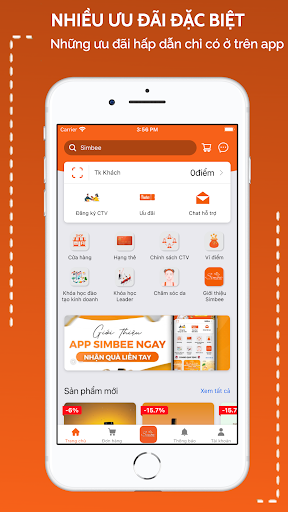Android application Simbee.vn screenshort