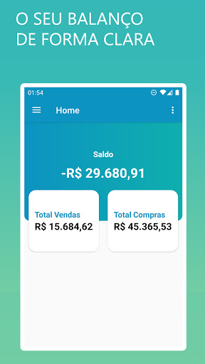 Android application Controle de Vendas screenshort