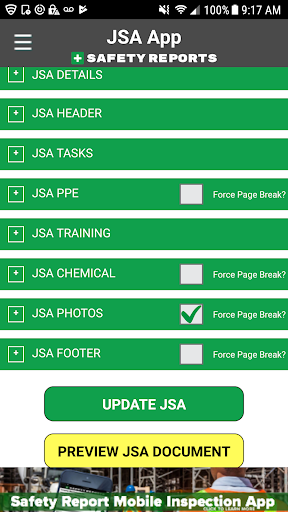 Job Safety Analysis | JSA JHA Screen 2