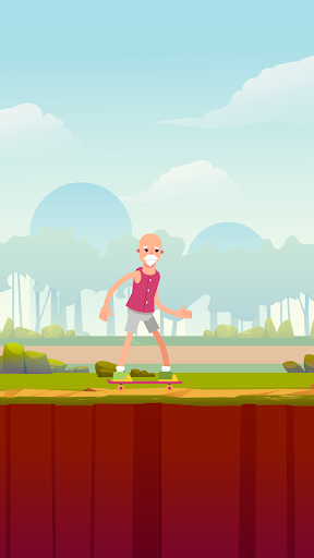 Android application Rolling Jumper : Orange ball! screenshort
