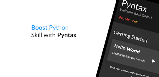 Pyntax: Learn Python