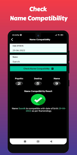 Numerology Numbers Name Check Screen 3