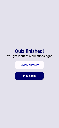 Trivia App Screen 3