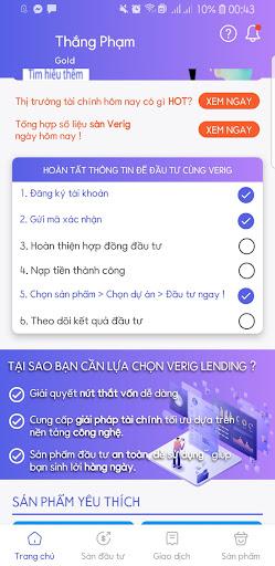 Android application SME MONEY screenshort