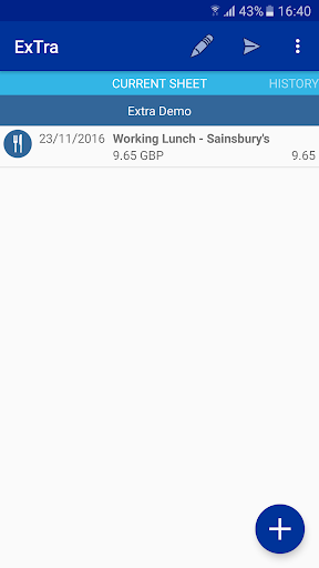 Android application ExTra screenshort