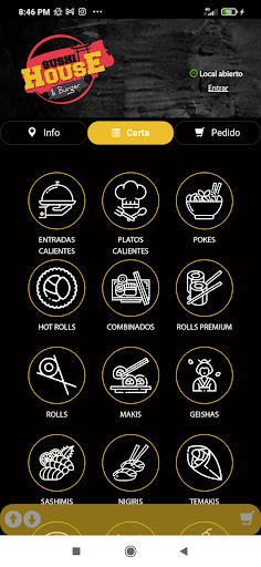 Android application Sushi House & Burger screenshort