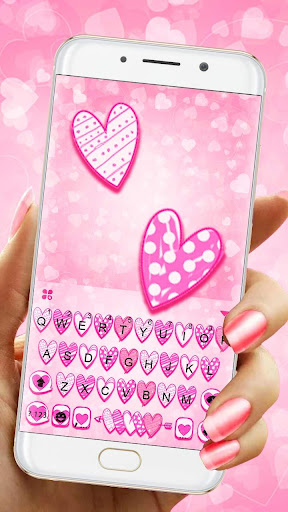 Android application Doodle Love Pink Theme screenshort