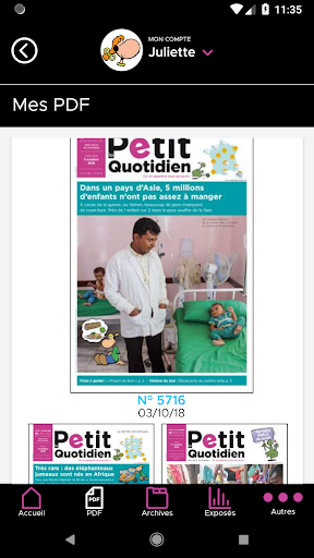 Le Petit Quotidien Screen 2