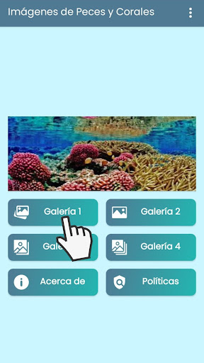 Android application Imágenes de Peces y Corales. screenshort