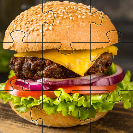 Burger Puzzle Logo